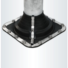 Ejot Vízzáró harang nyitható 125-230 csőátmérőhöz csavarokkal és ragasztóval rögzíthető 365x365mm él lezáró kapcsokkal építőanyag