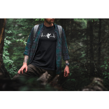  EKG vadász fekete póló egyedi ajándék