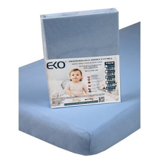 Eko Jersey gumis lepedő, kék 120x60 cm lakástextília