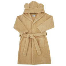  EKO Köntös pamutból kapucnival és fülekkel Beige méret S 104-110