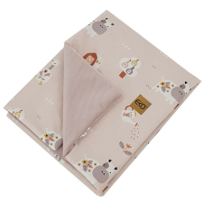 Eko Takaró pamutból VELVET béléssel My farma Powder pink 100x80 cm babaágynemű, babapléd