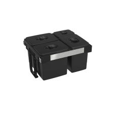  EKOTECH - Beépíthető hulladékgyűjtő FREE JAZZ 60 - 3x26 liter+1x7 liter szemetes