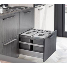 Ekotech JAZZ 60 - 3x12 liter+1x5 liter Szelektív hulladékgyűjtő szemetes