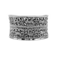 Ékszer ABC Ezüst merev karkötő "áttört.40" karkötő