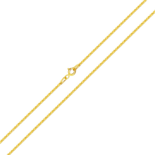 Ékszerkirály 14k arany nyaklánc, Velencei kocka, 50 cm nyaklánc