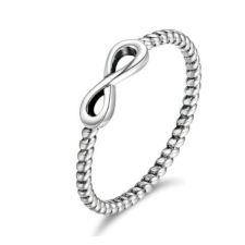 Ékszerkirály Ezüst gyűrű a végtelen jelével díszítve, 8-as méret (Pandora stílus) gyűrű