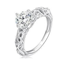 Ékszerkirály Ezüst női eljegyzési gyűrű, 6-os méret gyűrű