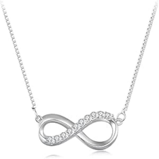 Ékszerkirály Ezüst nyaklánc a végtelen jelével nyaklánc