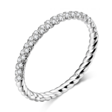 Ékszerkirály Ezüstgyűrű cirkóniumkristállyal, 6-os méret gyűrű