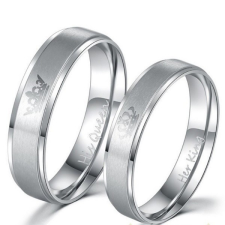 Ékszerkirály Férfi karikagyűrű, nemesacél, ezüstszínű, 13-as méret gyűrű