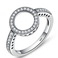 Ékszerkirály Karika mintás ezüst gyűrű, 9 (Pandora stílus) gyűrű