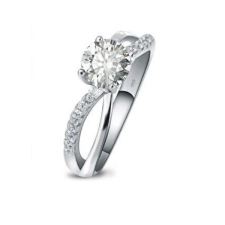 Ékszerkirály Női eljegyzési gyűrű, ezüst, cirkóniumkristállyal, 5-ös méret gyűrű