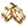 Ékszerkirály Női karikagyűrű, nemesacél, rosegold, 9-es méret