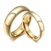 Ékszerkirály Női karikagyűrű, volfrám-karbid, aranyszín, 8