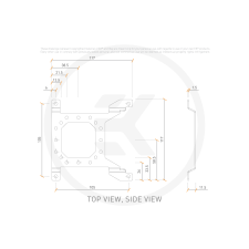  EKWB EK-Loop Uni Pump Reservoir Bracket - konzol 120mm (3831109824689) hűtés