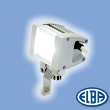 Elba Fényvető WALL WASHER-02 2 LED hideg fehér 30gr (95mm) falon kívüli IP65 Elba kültéri világítás