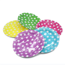 Eld. Party tányér pöttyös 10db/cs 23cm 276465 party kellék