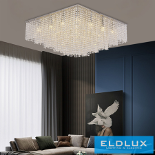 ELDLUX ELDALIZ kristályüveg mennyezeti lámpa L850 E14×17 világítás