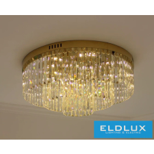 ELDLUX Kristály üveg mennyezeti lámpa E14×10 D600x350mm Arany világítás