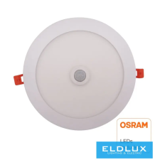 ELDLUX OSRAM chip Süllyeszthető mennyezeti lámpa mozgásérzékelővel 20W 4000K fehér világítás