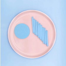  Eldobható kozmetikai szivacs, tömörített arclemosó szivacs (12 db) kék smink kiegészítő