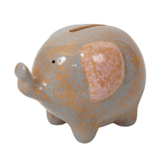  Elefánt persely porcelán M8,5cm persely