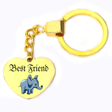  Elefántos best friend kulcstartó több színben és formátumban kulcstartó