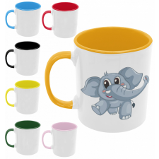  Elefántos - Színes Bögre Gyerekeknek bögrék, csészék