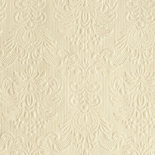 Elegance cream dombornyomott papírszalvéta 25x25cm,15db-os asztalterítő és szalvéta