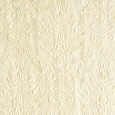 Elegance pearl cream dombornyomott papírszalvéta 25x25cm,15db-os asztalterítő és szalvéta