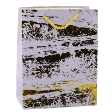 Elegáns ajándéktáska arany díszítéssel 23 x 18 x 10 cm ajándéktasak