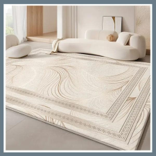  Elegáns bársony szőnyeg, krémszínű 120x180cm RX890271-1 lakástextília