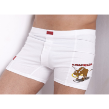 Elegáns boxeralsó grafikával - passzos (Falu bikája!) férfi alsó