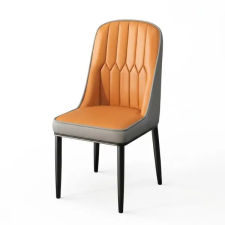  Elegáns kéttónusú modern étkezőszék – Narancs és szürke EKS-01 bútor