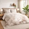  Elegáns, természet ihlette ágyneműhuzat szett- – bézs leveles design 200x220, 70x80x2db