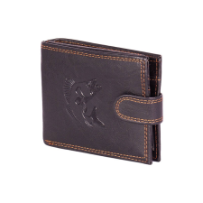 "Elegant Wallet" Horgász Pénztárca Süllő Fekete - Gravírozott pénztárca