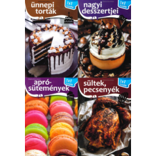 Elektra Kiadóház Ínyenccsomag - Aprósütemények+Sültek és pecsenyék+Ünnepi torták+ Nagyi desszertjei gasztronómia