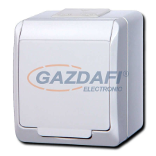 ELEKTRO-PLAST 0324-02 "Hermes" dugalj, fehér fedéllel, IP44 villanyszerelés