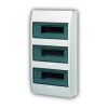 ELEKTRO-PLAST 0671-00 "Elegant" falon kívüli elosztó, IP30D, 54 modul, 3x18