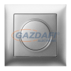 ELEKTRO-PLAST 1417-06 "Sentia" fényerőszabályzó kapcsoló, süllyesztett, ezüst, IP44, 40-400W, kerettel