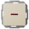 ELEKTRO-PLAST 1423-11 "Sentia" egypólusú, jelzőfényes kapcsoló, süllyesztett, krém, IP20, 250V, 10A, keret nélkül