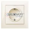 ELEKTRO-PLAST 1437-01 "Sentia" csatlakozó aljzat, 2P+F, krém, kerettel
