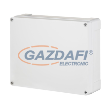 ELEKTRO-PLAST 2720-00 kötődoboz sima oldalfallal, 220x220x126mm, szürke, IP65 villanyszerelés
