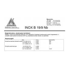  Elektróda INOX B 19/9 NB 3.25 mm 4.5 kg (11149) hegesztés