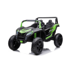  Elektromos kisautó Buggy UTV Erős 24V-os felfújható kerekek zöld