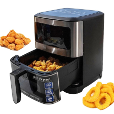  Elektromos légsütő, érintőképernyős vezérlés, többfunkciós főzés, 8,8 liter fritőz