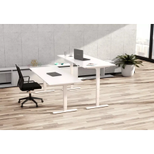  Elektromos, magasságban állítható íróasztal MILLA200, fehér, 2000 mm x 800 mm íróasztal