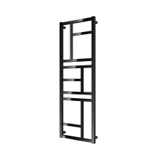 Elektromos radiátor Hopa Mondrian 129x50 cm fekete matt REDMON501131H fűtőtest, radiátor
