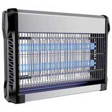  Elektromos rovarcsapda, UV fénycsővel (2x10W) slim, fekete-ezüst világítás