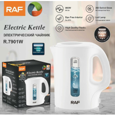 Elektromos vízforraló, RAF, 900W, 1 literes kapacitás, fekete/fehér - Fekete vízforraló és teáskanna
